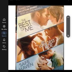 Best of Me / Longest Ride / Safe Haven Nicholas Sparks 3 Movies (DVD) Sealed