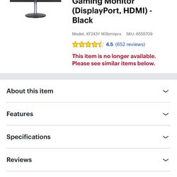 Acer Gaming Monitor