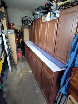 Cabinets with countertop