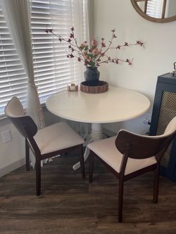 Table and chairs