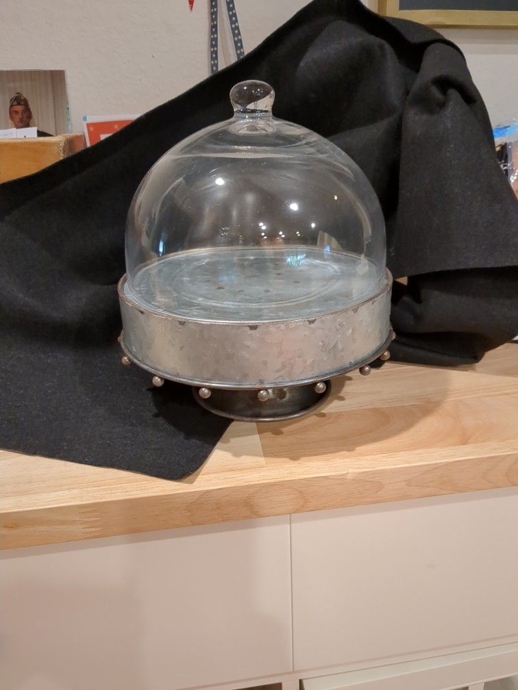 Dessert Stand With Glass Dome