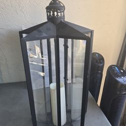 Indoor And Outdoor Decor With Candle