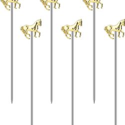 Stainless Steel Horse Cocktail Picks - Perfect For A Derby Themed Party