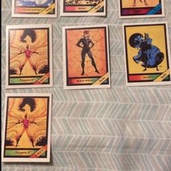 LOT OF 7 VINTAGE COMIC IMAGES MARVEL UNIVERSE CARDS 1987
