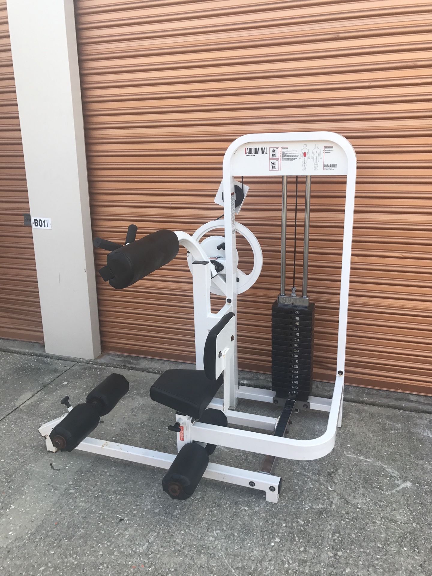 Paramount Commercial Abdominal Crunch Ab Curl Machine