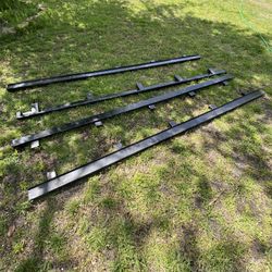 Metal runners for flat bed truck 