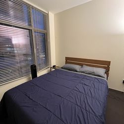 Zinus Queen Mattress (Green Tea Cooling) + Bed Frame