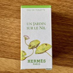 HERMES UN JARDIN SUR LE NIL Travel Perfume Women’s 7.5ML .25oz New In Box!