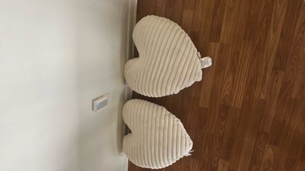 Heart shaped pillows never been used