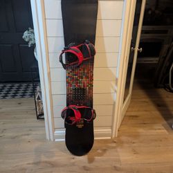 Lib Tech 164 WIDE Travis Rice Snowboard Deck W Ride Bindings LG 