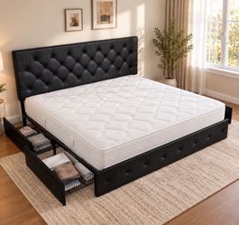 King Bed frame And Mattress. Price Including Delivery