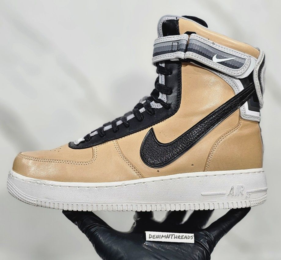 2014 Nike Air Force 1 High Riccardo Tisci Vachetta Tan Italy Designer Size 9.5 Supreme Yeezy Jordan Xi 3 4 11