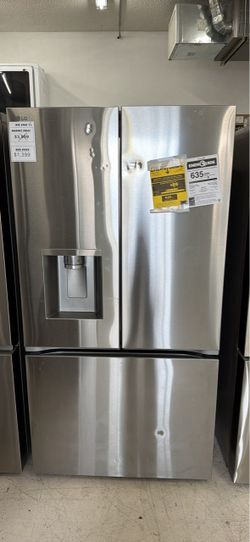LG French Door Refrigerator, LG 25.5 Cu. Ft. Stainless Steel French Door Counter Depth Smart Refrigerator