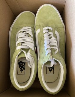 Pig suede green vans old skool winter pear NWT men’s 7 woman’s 8.5