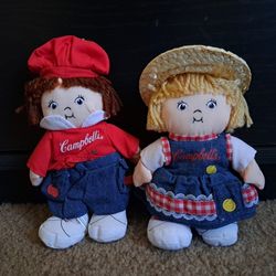 Collectible Campbells Soup Plush dolls