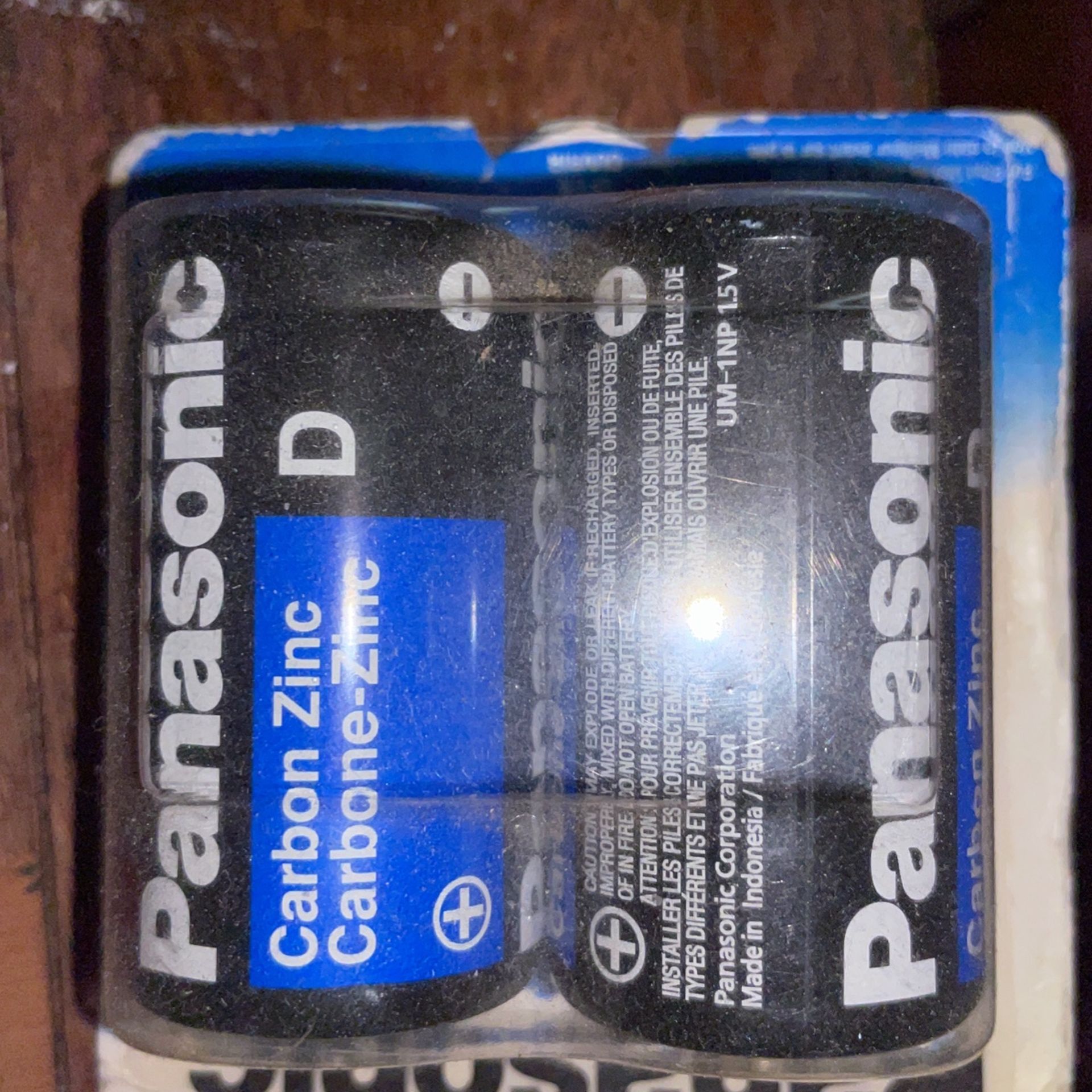 2 Pack D Batteries. Brand New.