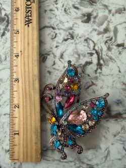Costume Jewelry Butterfly Brooch