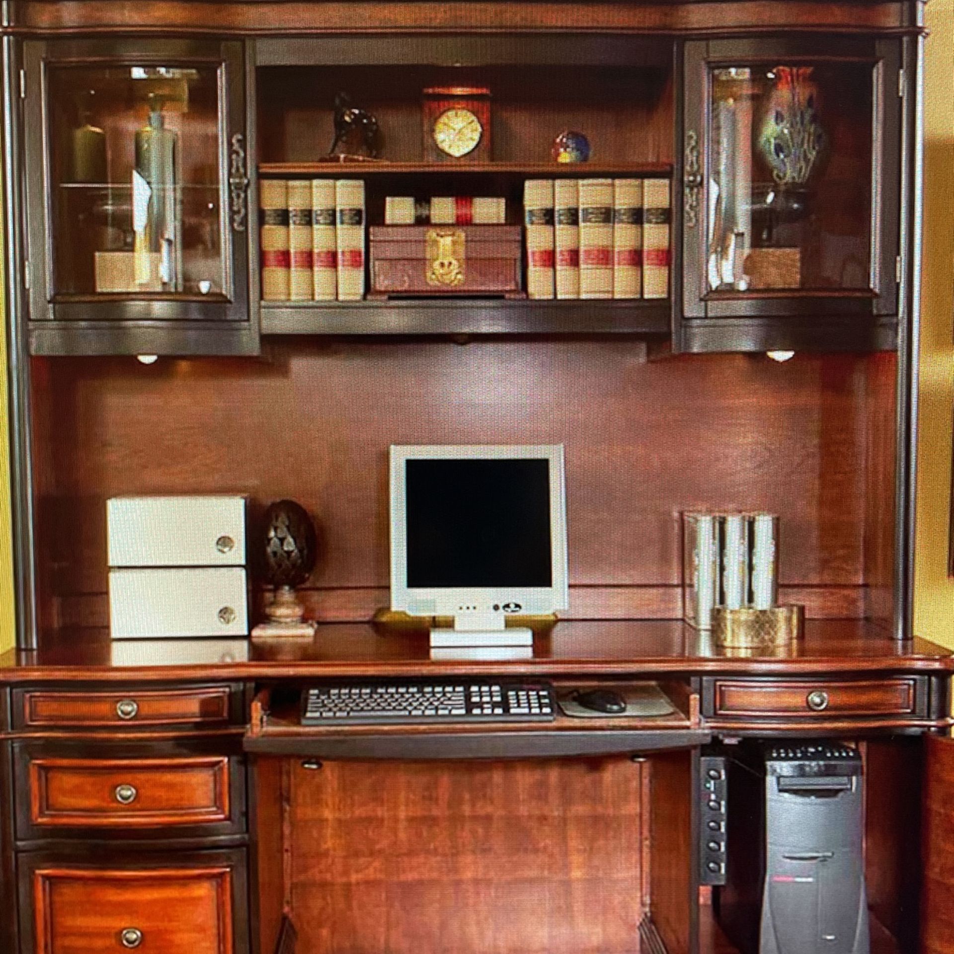 Executive Desk, Hutch, Chair