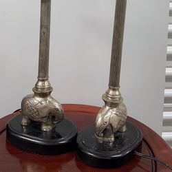 Antique Table Lamp Set 
