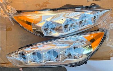 15-18 Ford Focus LED DRL Projector Headlights Luces Focos Micas Faros Faroles Headlamps