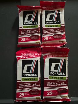 2021-22 DONRUSS SOCCER 25-Card Hanger Pack FIFA World Cup Road 2 Qatar
