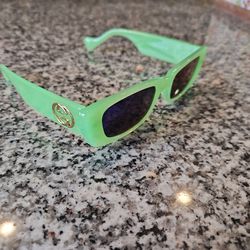 Green Gucci Sunglasses 