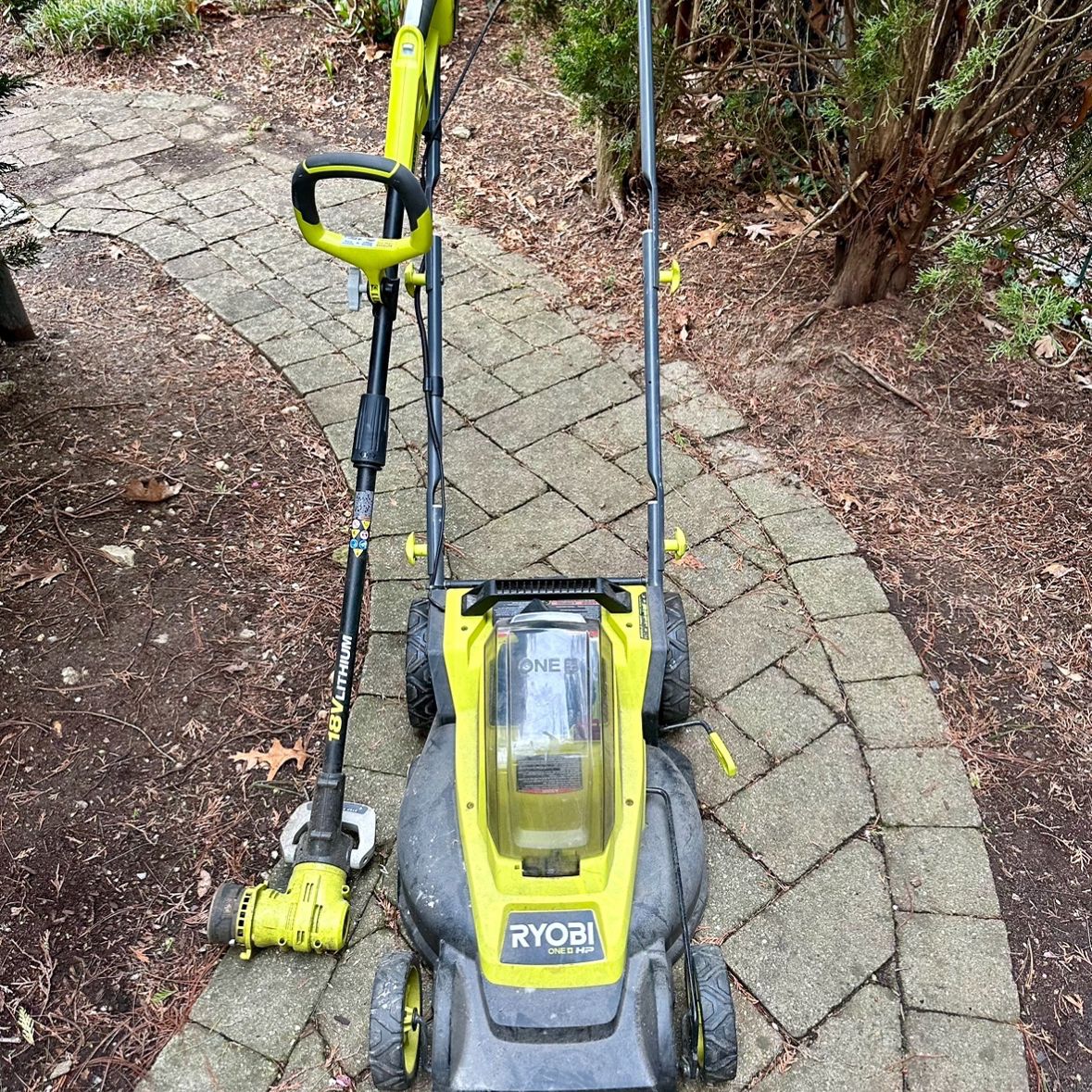 Ryobi Electric Lawn Mower And Trimmer  