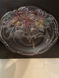 Holiday Crystal Platter (15” Round)