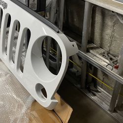 2015 Jeep Wrangler Front Grill White 