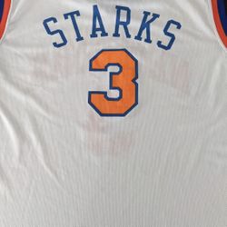 John Starks New York Knicks White Jersey (S/M) Used