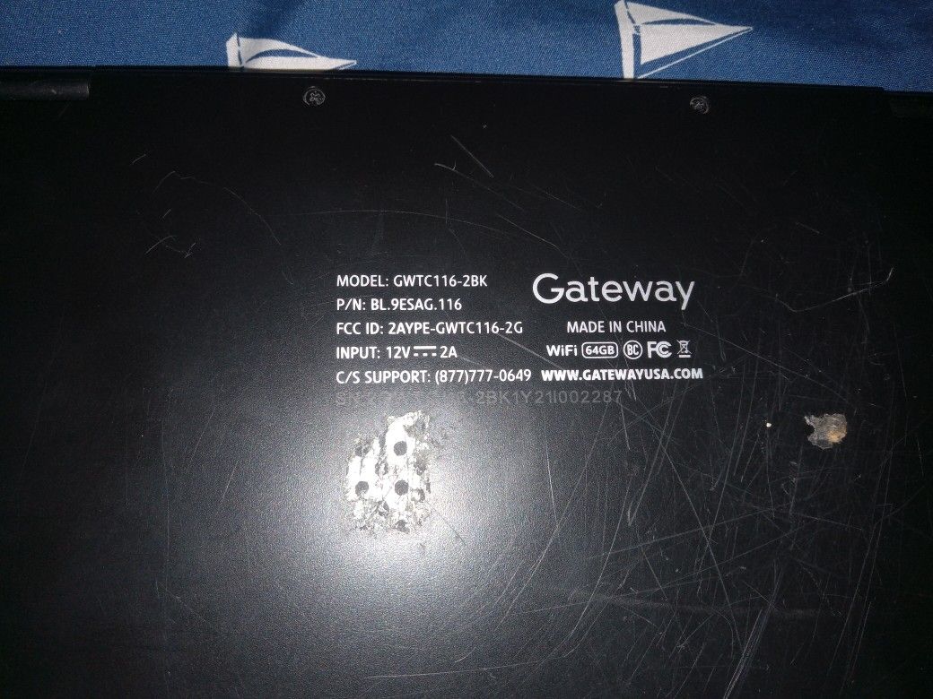 Gateway Laptop Microsoft, Black, Windows
