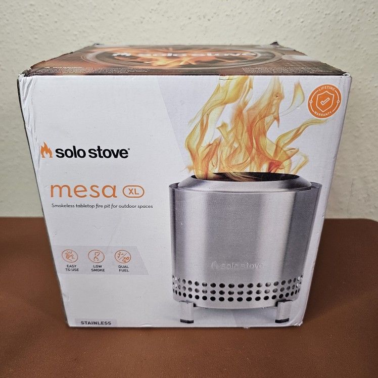 Solo Stove Mesa XL 7 Inch Tabletop Fire Pit with Stand