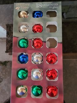Ornaments, Glass Bulbs 