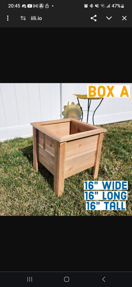 Raised Cedar Planter Boxes for Spring!