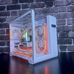 White Gaming PC – Ryzen 5 3600 / RTX 3060 12GB / 32GB RAM / 1TB SSD / Liquid Cooling