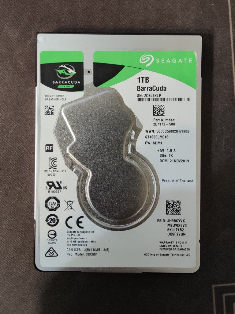 Seagate 1TB BarraCuda ST1000LM048