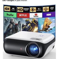 Netflix Ready 1080P Bluetooth Projector 