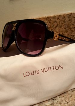 Authentic Louis Vuitton LV9012 Logos Damier Metal Sunglasses for