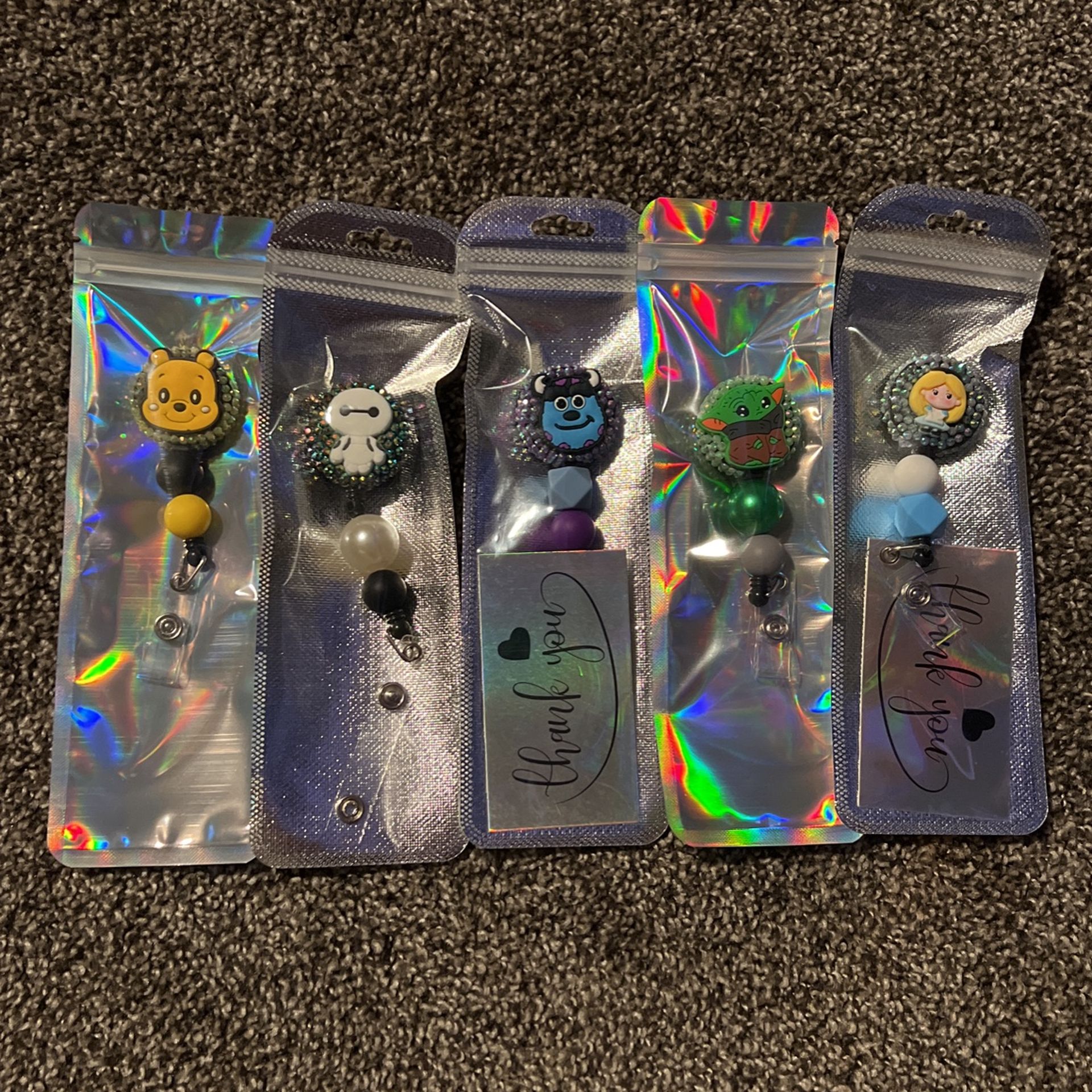 Badge Reels With Beads