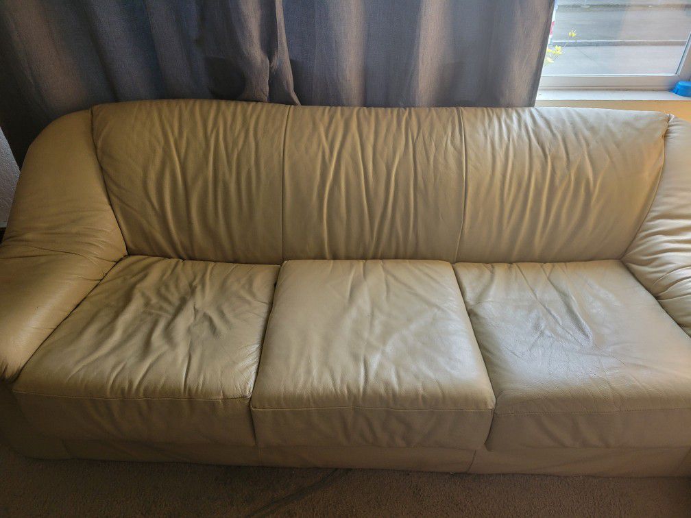 FREE Leather Couch and Armchair 