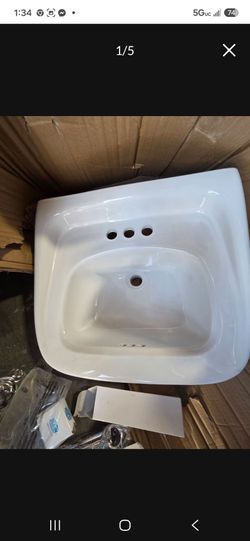 Zurn Wall-Mount Bathroom Sink with Hardware