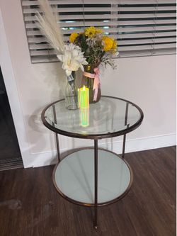 Cute glass end table