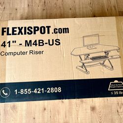 NEW FlexiSpot 41" Standing Desk Converter, Computer Riser, Vertical Lift, 5 Available