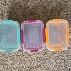 3ct ELLO Glass Containers