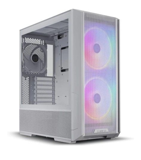LIAN LI LANCOOL 216RW White Steel / Tempered Glass ATX Mid Tower Computer Case ,