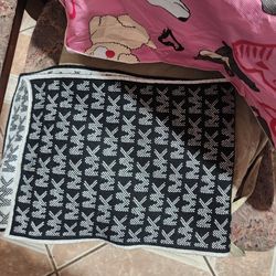 Black white mk womens scarf