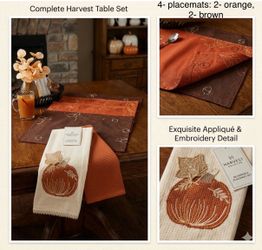 Cozy Bundle: Fall Placemat & Autumn hand towels