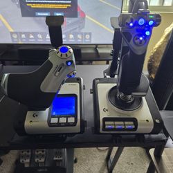 Logitech X-52 Flight Stick And Throttle
