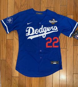 Blue Los Angeles dodgers Clayton Kershaw World Series jersey