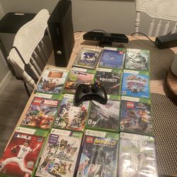 Xbox 360 console, controller, and a collection of 16 Xbox 360 games. Here's a breakdown of some notable titles: Lego Marvel Super Heroes: This action-